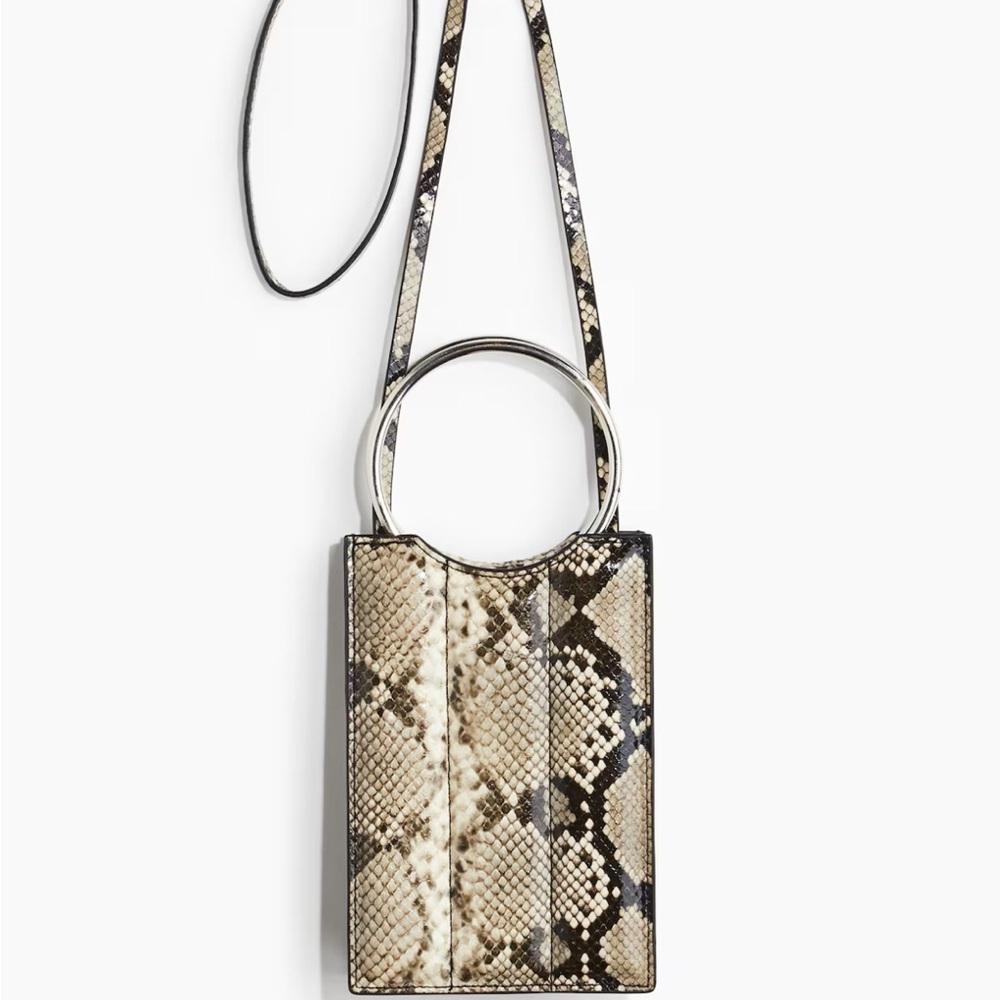 H&M Stylish Snake Print Crossbody Bag